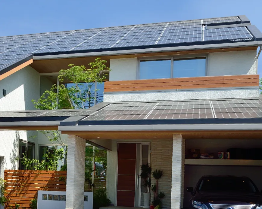 大容量太陽光発電を搭載した注文住宅の事例
